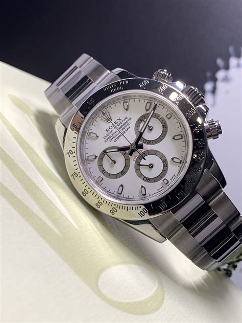 rolex daytona white dial price|Rolex daytona 116520 40 mm.